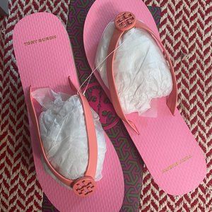 NWT/B~TORY BURCH~Mini Minnie Logo Flip Flops